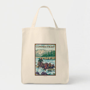 ConnecticutRiver Rafting Scene Tote Bag