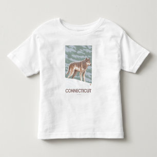 ConnecticutWolf Scene Toddler T-Shirt