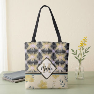 Connecting Flowers Tote Bag
