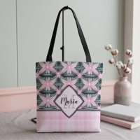 Connecting Pink Flowers Tote