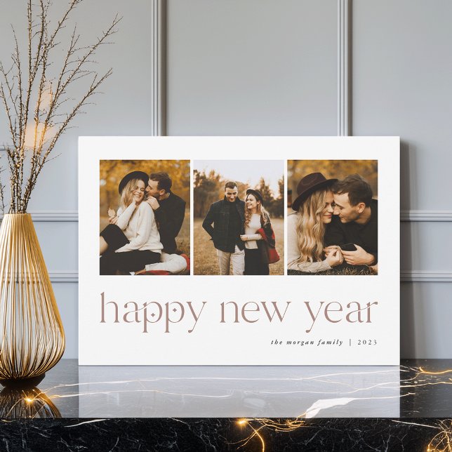 Connection | 3 Photo New Year Holiday Card (Creator Uploaded)