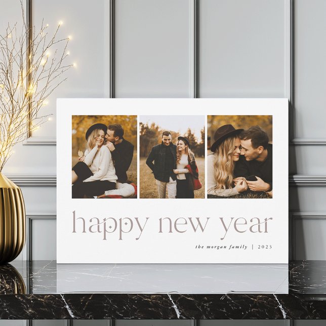 Connection | 3 Photo New Year Holiday Card (Creator Uploaded)