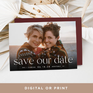 Connection   Horizontal Photo Save The Date