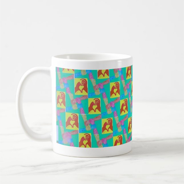 Connection in Every Direction Abstract Mug (Left)