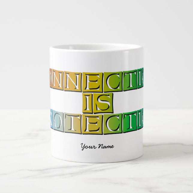 Connection is Protection - CNiPN01 Large Coffee Mug (Front)