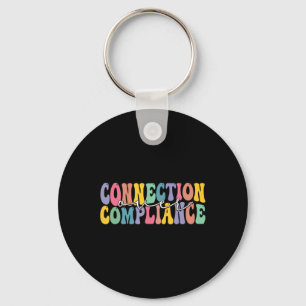 Connection Over Compliance Autism Awareness Month Key Ring