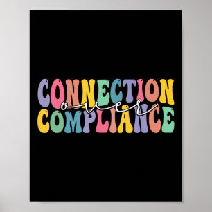 Connection Over Compliance Autism Awareness Month  Poster