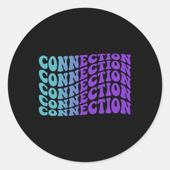 Connection Prevention Classic Round Sticker (Front)