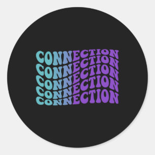 Connection Suicide Prevention Mental Health Awaren Classic Round Sticker