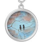 Connections Round Pendant Necklace Painting