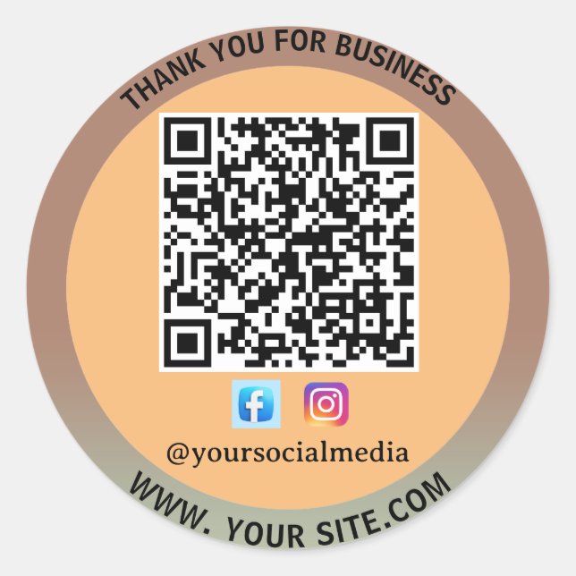 ConnectNow: Business QR Code Sticker (Front)