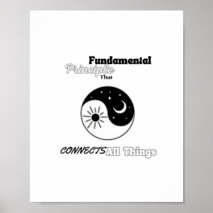 Connects All Things Sticker Poster