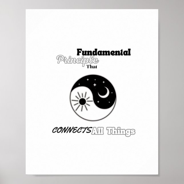 Connects All Things Sticker  Poster (Front)