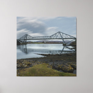 Connel Bridge Metal Canvas Print