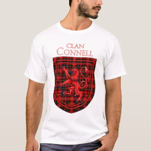 Connell Tartan Scottish Plaid Lion Rampant T-Shirt