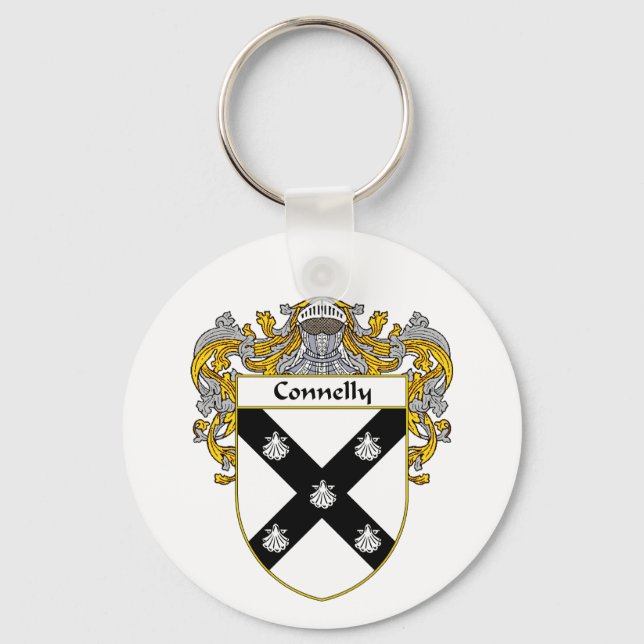Connelly Coat of Arms (Mantled) Key Ring (Front)