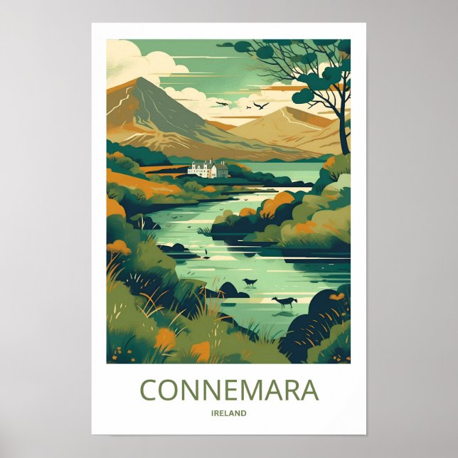 Connemara Ireland Travel Print (Front)