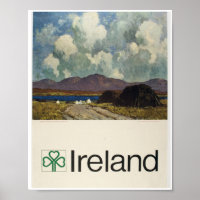 Connemara landscape, Vintage Irish Tourist Board