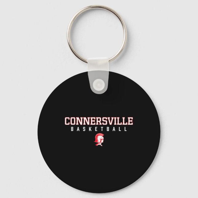 Connersville Spartans Logo Sketll Hs  Key Ring (Front)