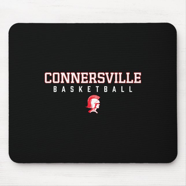 Connersville Spartans Logo Sketll Hs  Mouse Pad (Front)