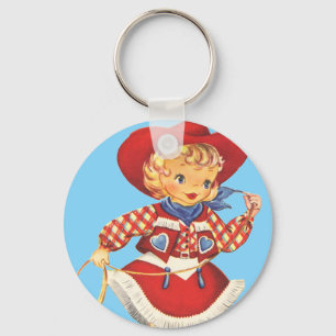 Connie Cowgirl Key Ring