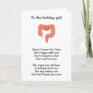 Connie the Colon Birthday Card