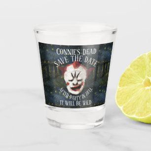 Connie's Dead After Party in Hell Save the Date Shot Glass