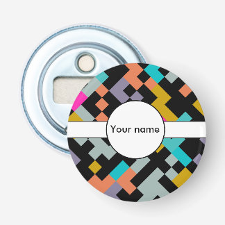 Connnected shapes abstract design bottle opener