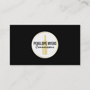 Connoisseur Gold Bottle Business Card