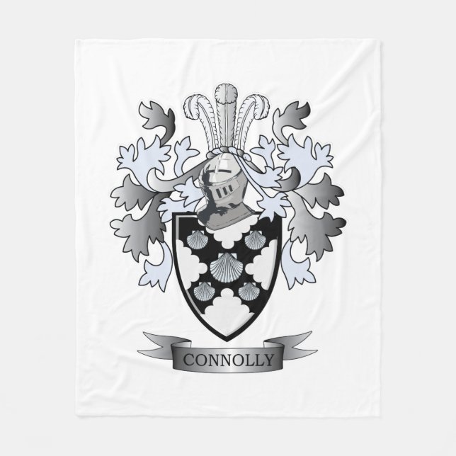 Connolly Coat of Arms Fleece Blanket (Front)