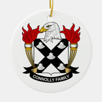 Connolly Family Crest Ceramic Tree Decoration