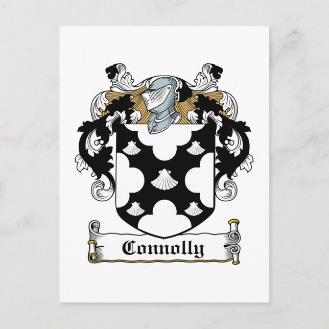 Connolly Family Crest Postcard (Front)
