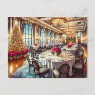 Connor Hotel Christmas Dining Joplin MO  Postcard