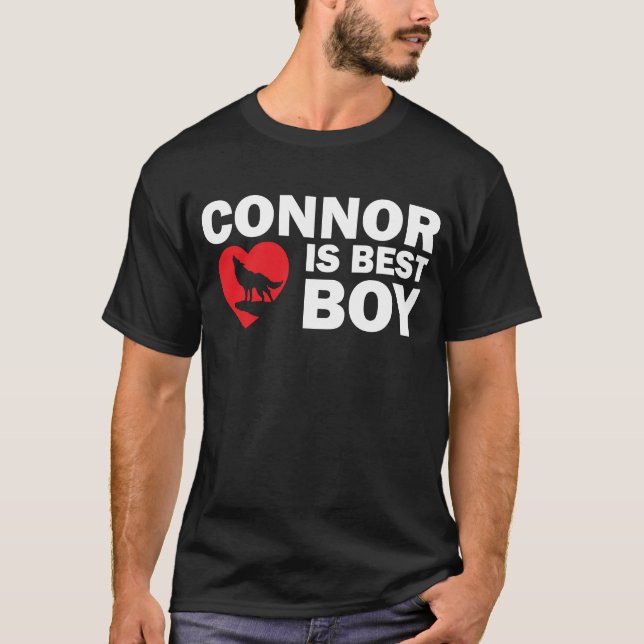 Connor is Best Boy Dark T-Shirt (Front)