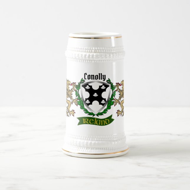 Conolly/O'Conolly Irish Shield Personalised Beer Stein (Center)