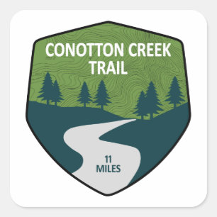 Conotton Creek Trail Square Sticker