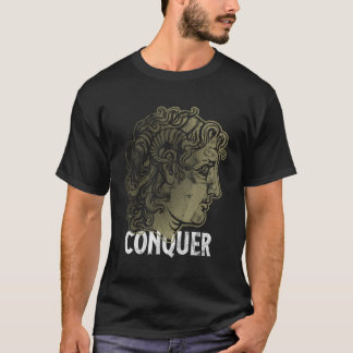 Conquer Alexander The Great Head Ancient Greece De T-Shirt