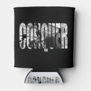 CONQUER, Deadlift, Workout Motivational Can Cooler