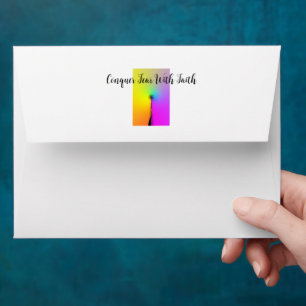 Conquer Fear With Faith Custom Envelopes