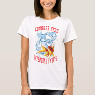 Conquer Fear Women White T-Shirt