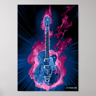 Conquer Guitar Poster