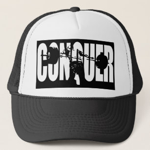 CONQUER - Olympic Weightlifting - Gym Motivational Trucker Hat