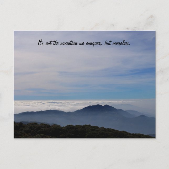 Conquer ourselves - Postcard (Front)