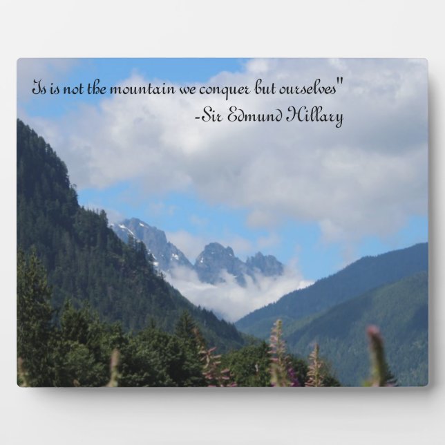Conquer the Mountain Plaque (Front)