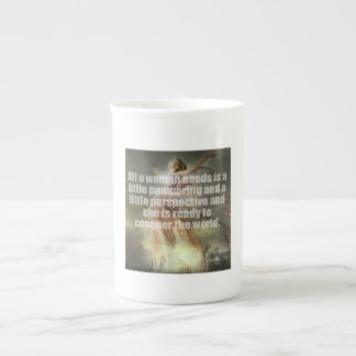 Conquer the World  Bone China Mug