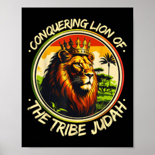 Conquering Lion Of The Tribe Judah Hebrew Israelit Poster