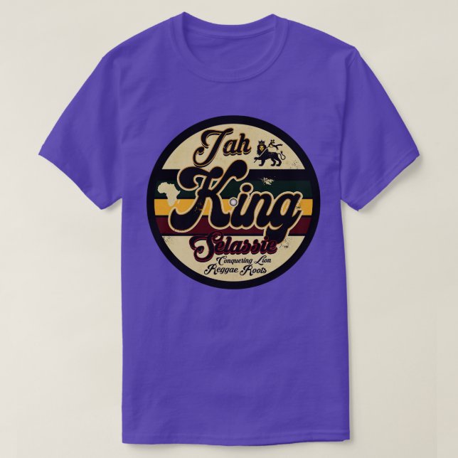 Conquering Lion Reggae Roots T-Shirt (Design Front)