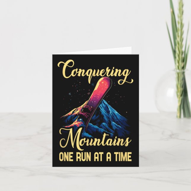 Conquering Mountains One Run At A Time  Card (Front)