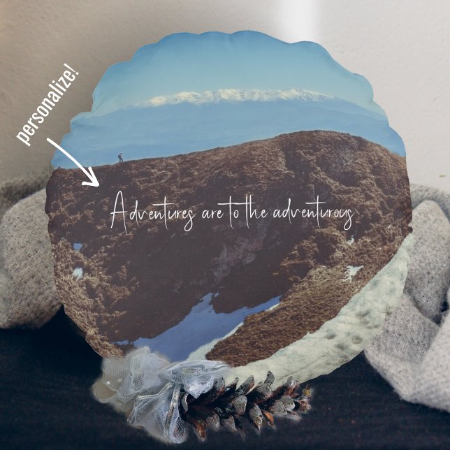 Conquering the Summit Round Cushion (Creator Uploaded)