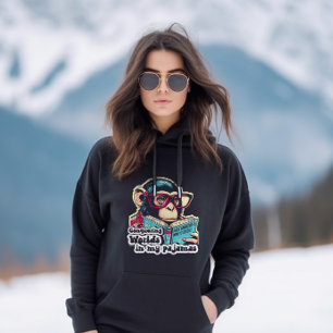 Conquering words in my pyjamas funny gift. hoodie